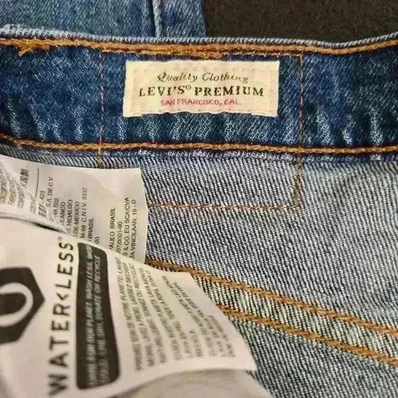 Levi's Women's 501 S Button-fly 25x37 Skinny Jeans Made in the USA - Picture 13 of 16